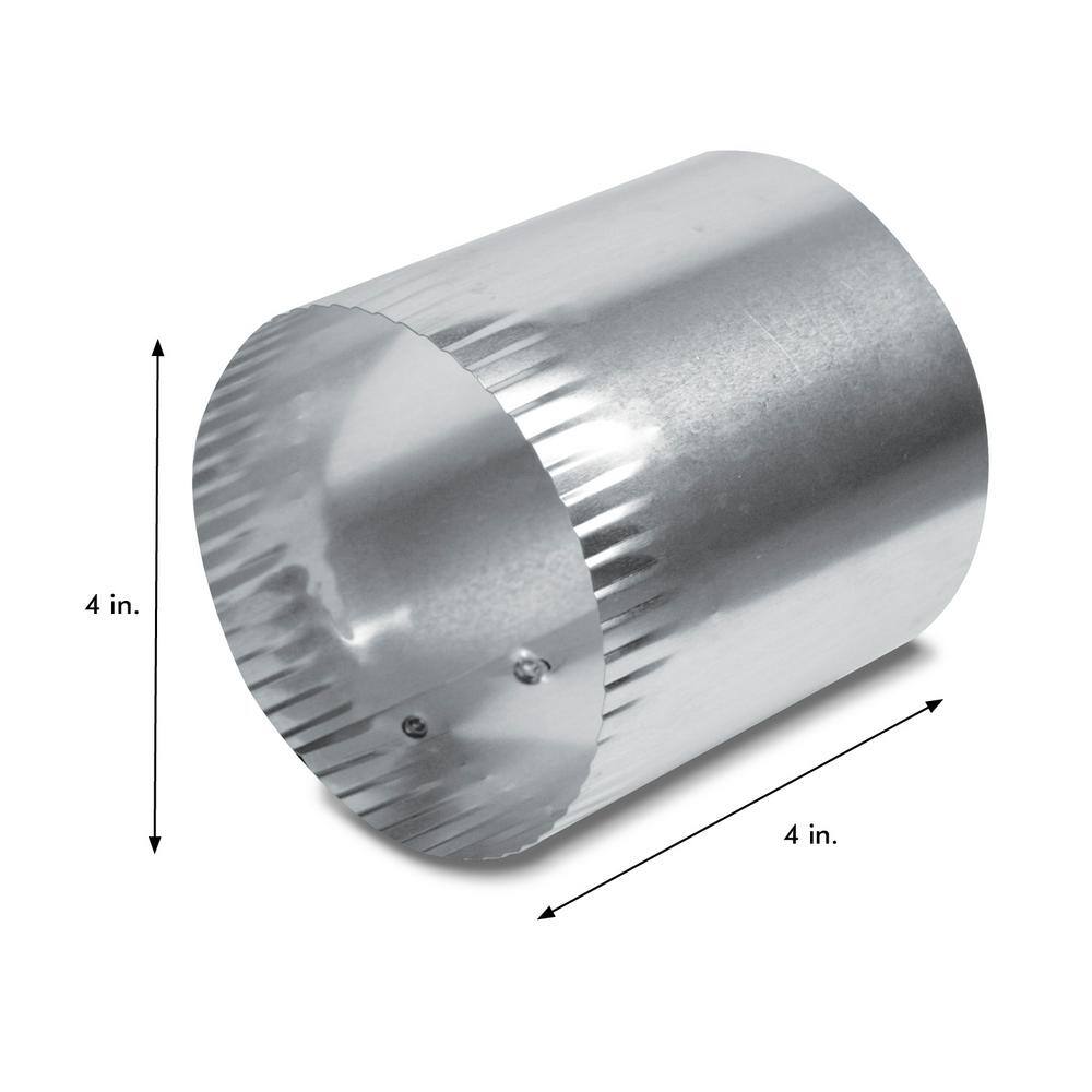 Everbilt 4 in x 4 in Solid Aluminum Duct Connector FDC4XHD8