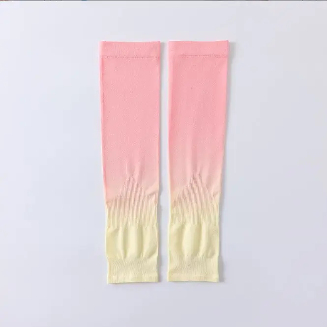 wholesale Ice sleeve / anti ultraviolet ice silk sleeve for women and men's arm protection hand gradual color sleeve