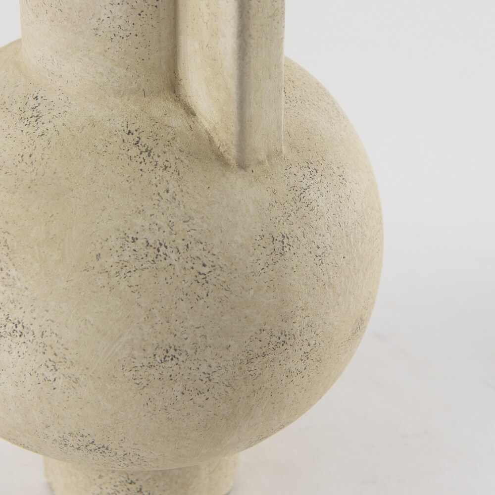 Sariah Beige Ceramic Vase (13\