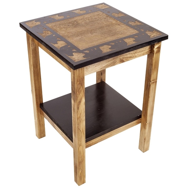 Rustic Square End Table