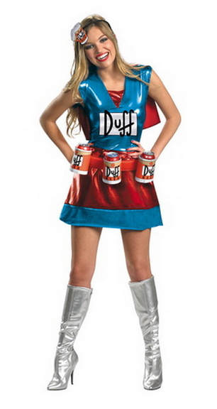 Disguise Women's Deluxe The Simpsons  153Duffwom...