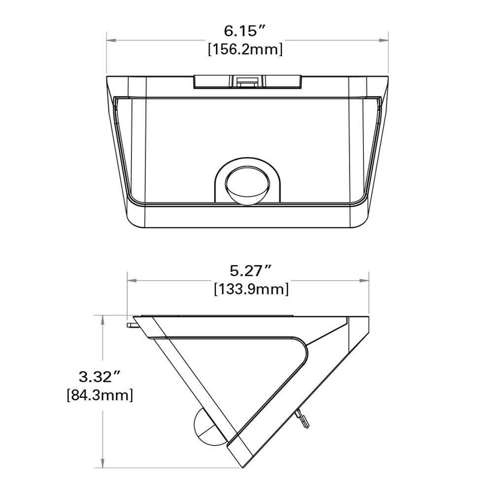 HALO SWL 70-Watt White Motion Activated Outdoor Integrated LED Solar Wedge Light Dusk to Dawn 800 Lumens 4000K SWL0840W