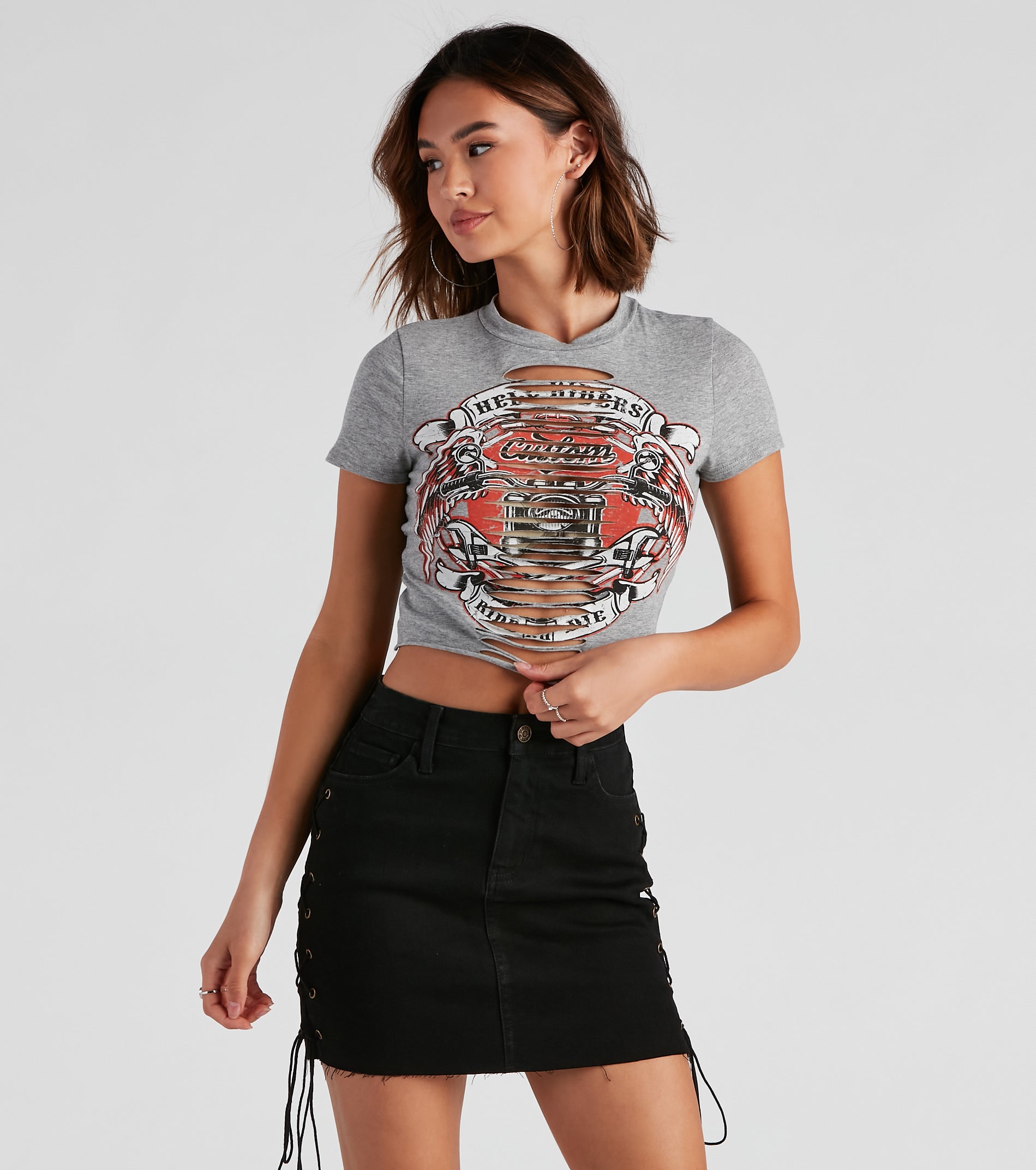 Ride Or Die Moto Graphic Slash Tee