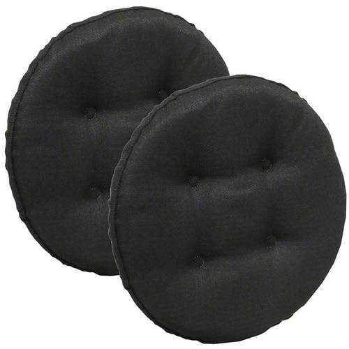 Gripper Non-Slip 14 x 14 Omega Tufted Barstool Cushions， Set of 2