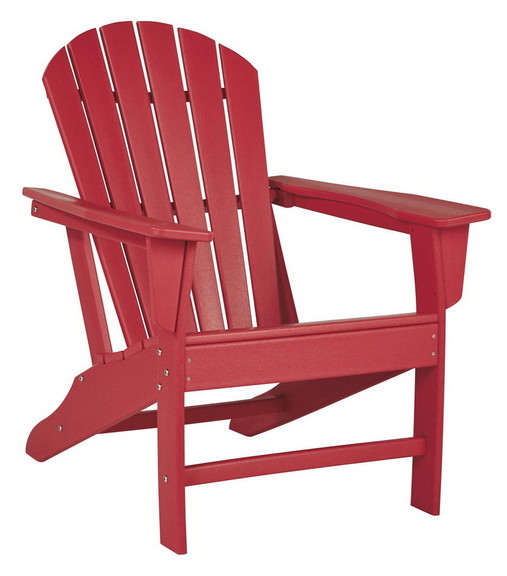 Benjara BM209702 Contemporary Plastic Adirondack C...