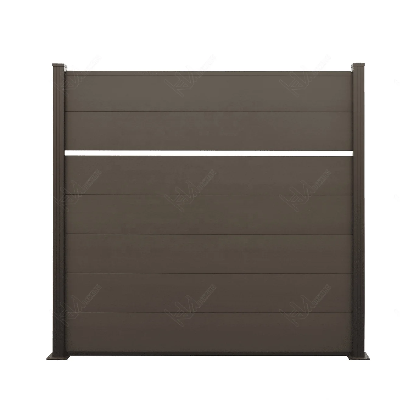 Popular Waterproof Fireproof Wood Plastic Composite Environmental Material Outdoor wall barrier WPC Fence for Garden