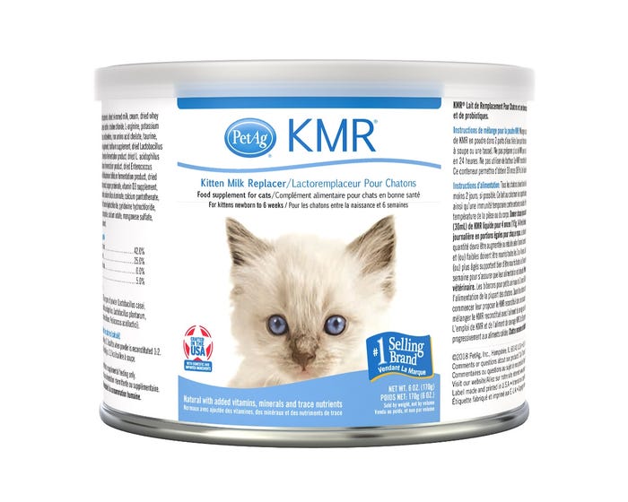 KMR Kitten Milk Replacer Supplement Powdered Formula， 6 Oz. Can