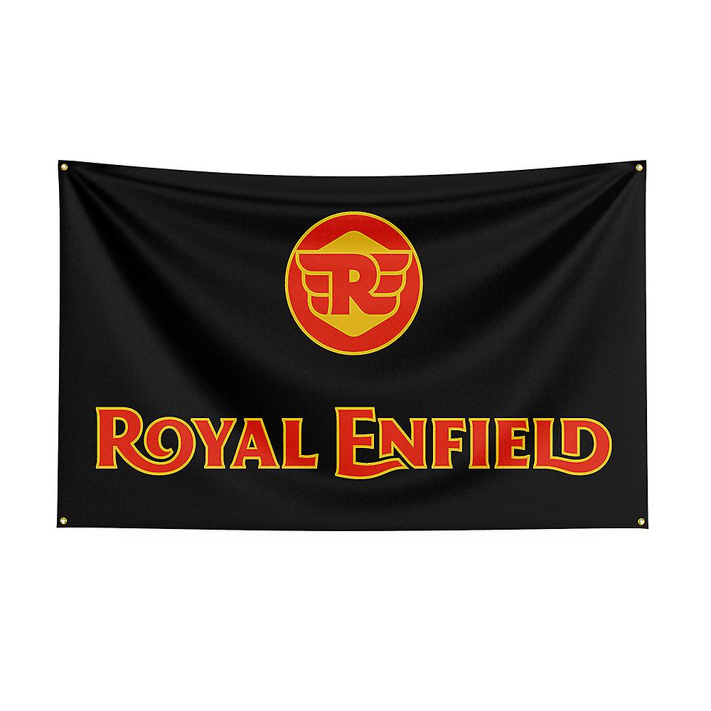 Born Pretty 3x5 Royal Enfields Flag Polyester Printed Racing Motorcycle Banner For Decor