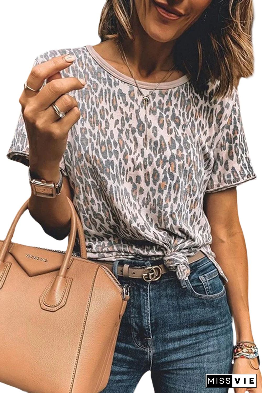 Leopard Animal Print Casual T-shirt