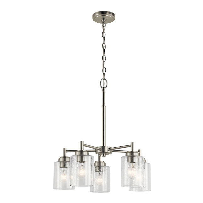 Kichler 44030NI Winslow 5-Light Brushed Nickel Modern/Contemporary Chandelier