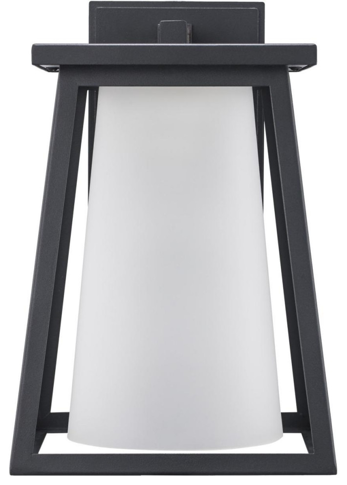 Kingsbury 1 Light Outdoor Wall Light  Black   Transitional   Outdoor Wall Lights And Sconces   by Lighting New York  Houzz