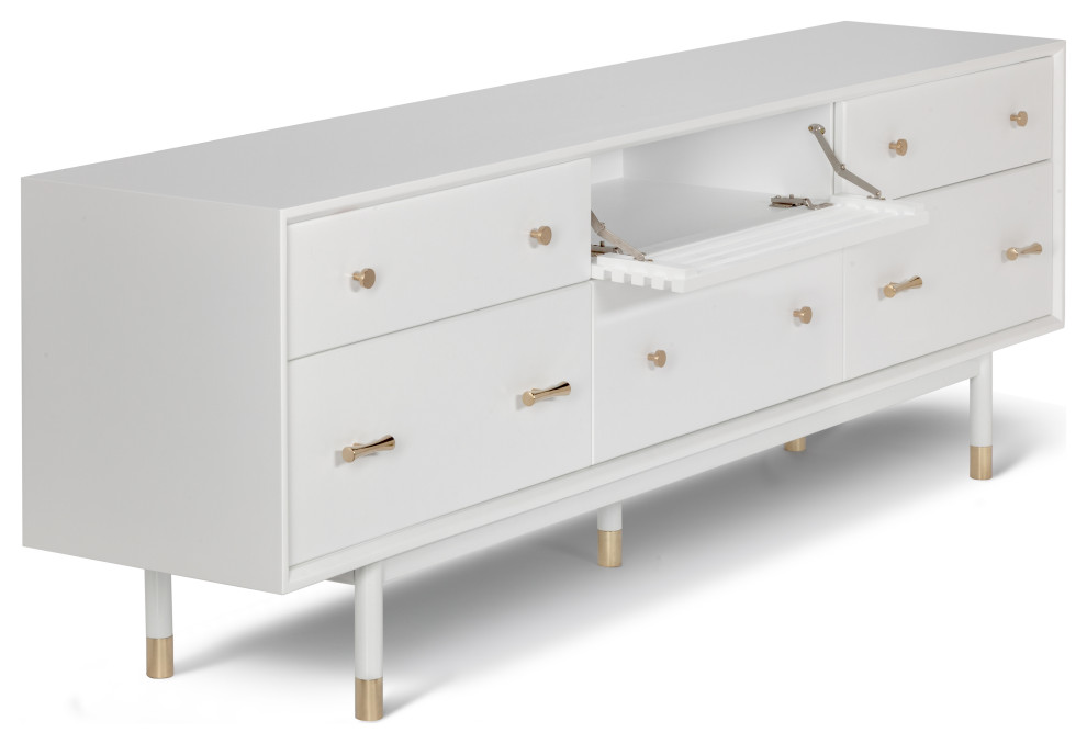 Lala Low TV Stand   Midcentury   Entertainment Centers And Tv Stands   by LIEVO  Houzz