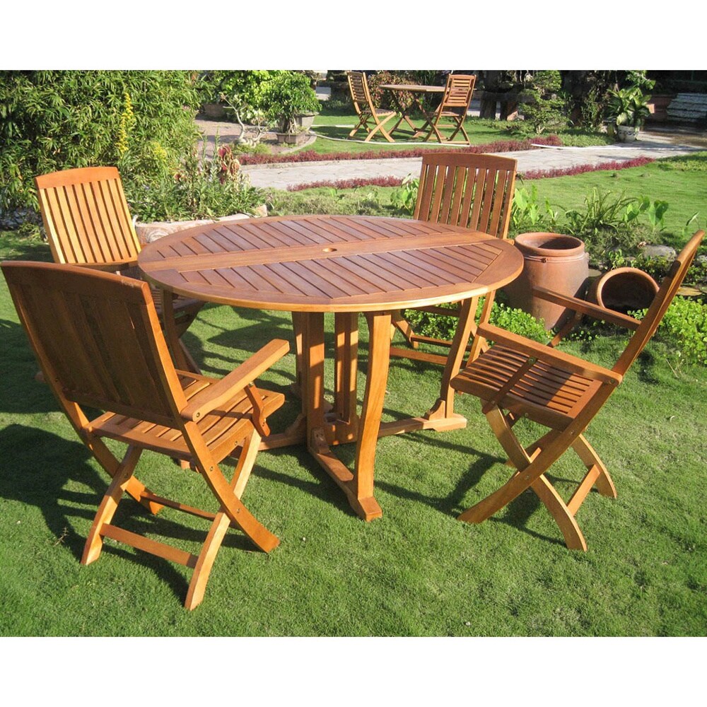 Royal Tahiti Marbella 5 piece Balau Hardwood Patio Dining Set