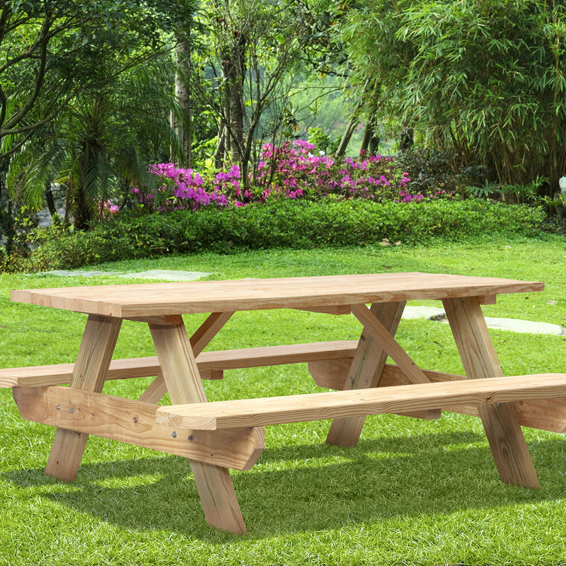 PICNIC TABLE WOOD 6'