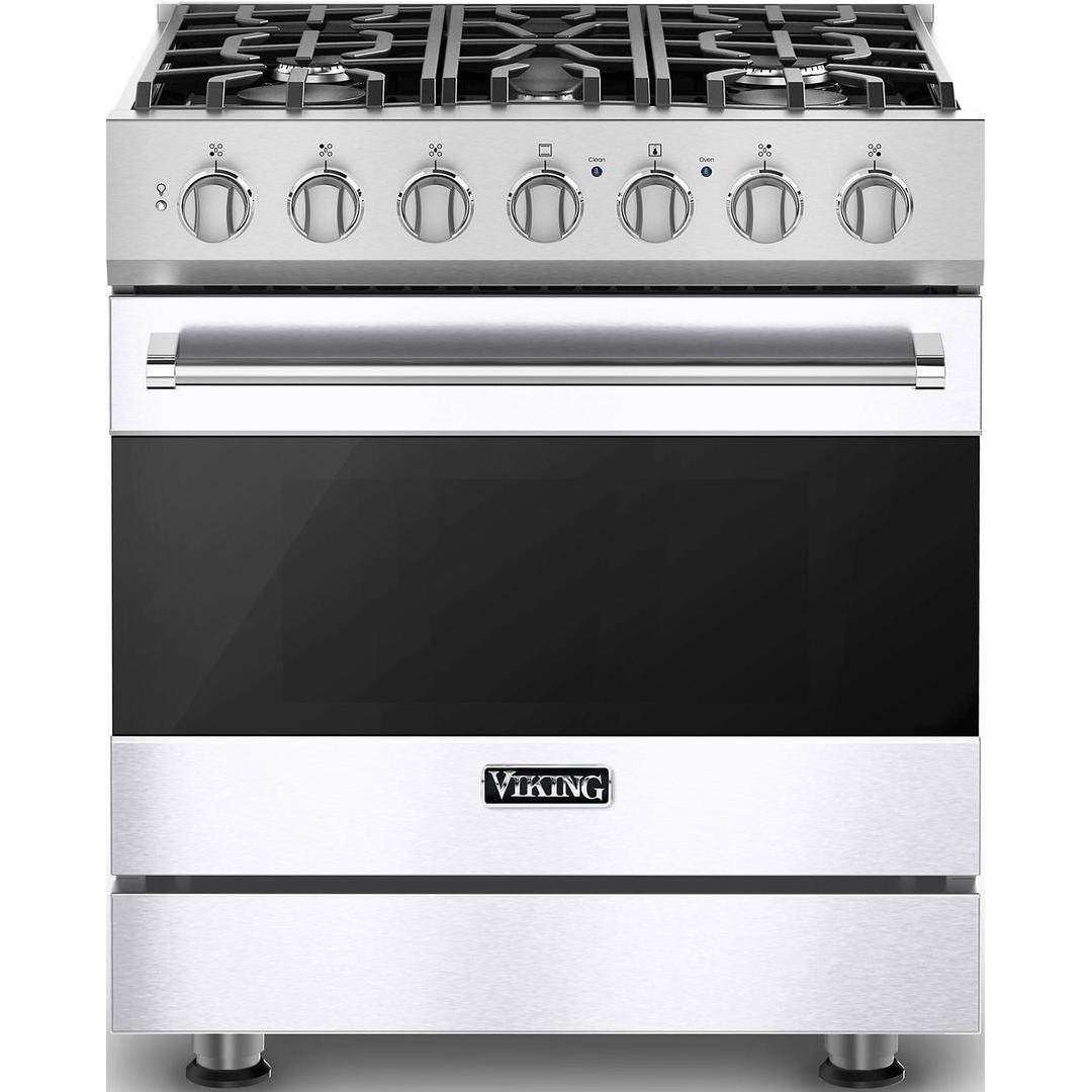 Viking 30-inch Freestanding Dual-Fuel Range with Vari-Speed Dual Flow Convection CRVDR3302-5BWH