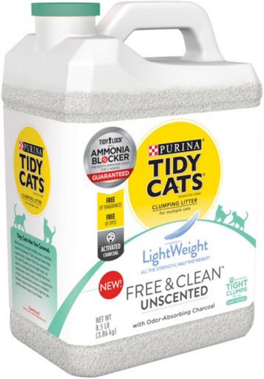 Tidy Cats Free and Clean Unscented Lightweight CatLitter， 8.5 lbs