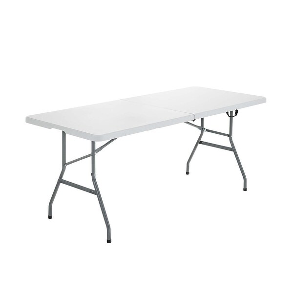 Portable Folding Camping Table with Carrying Handle for PicnicWhite