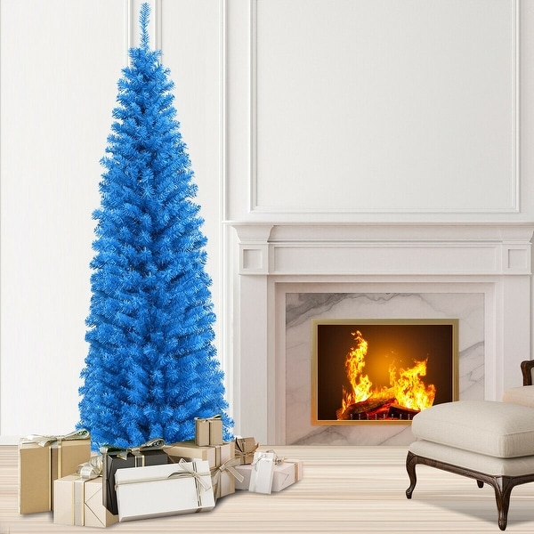 6 ft Unlit Pencil Slim Tree Artificial Christmas Tree