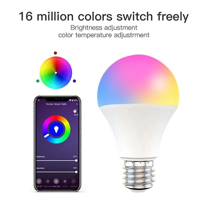 Led Dimmable E27 Wifi Smart Light Bulb Works With Amazon Alexa Google Home