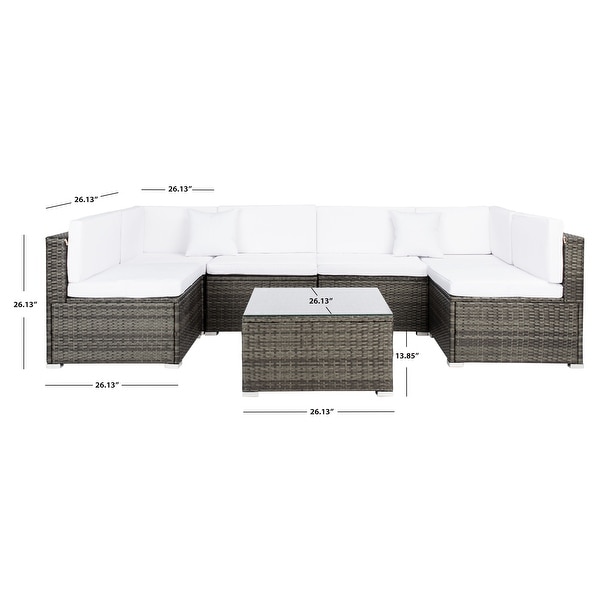 SAFAVIEH Outdoor Living Diona Patio Sectional Set