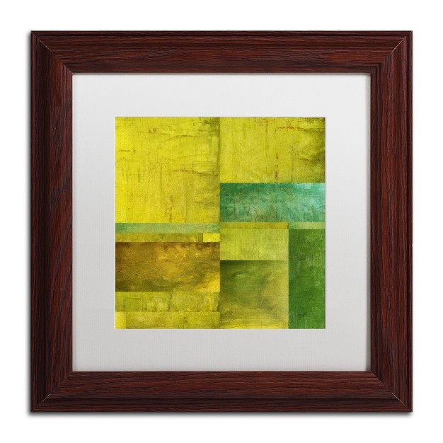 Trademark Fine Art michelle Calkins x27 essence Of Green x27 Matted Framed Art