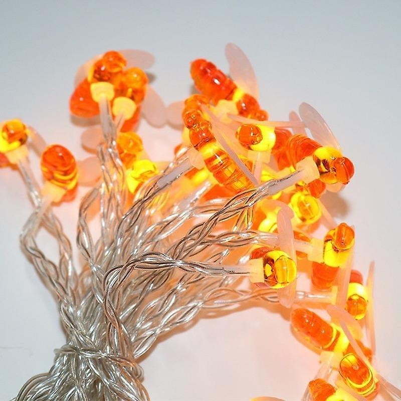 6/3/1.5/0.8M Honey Bee Led String Light For Room Garden Decor Battery Powered Fairy Lights Fence Gar