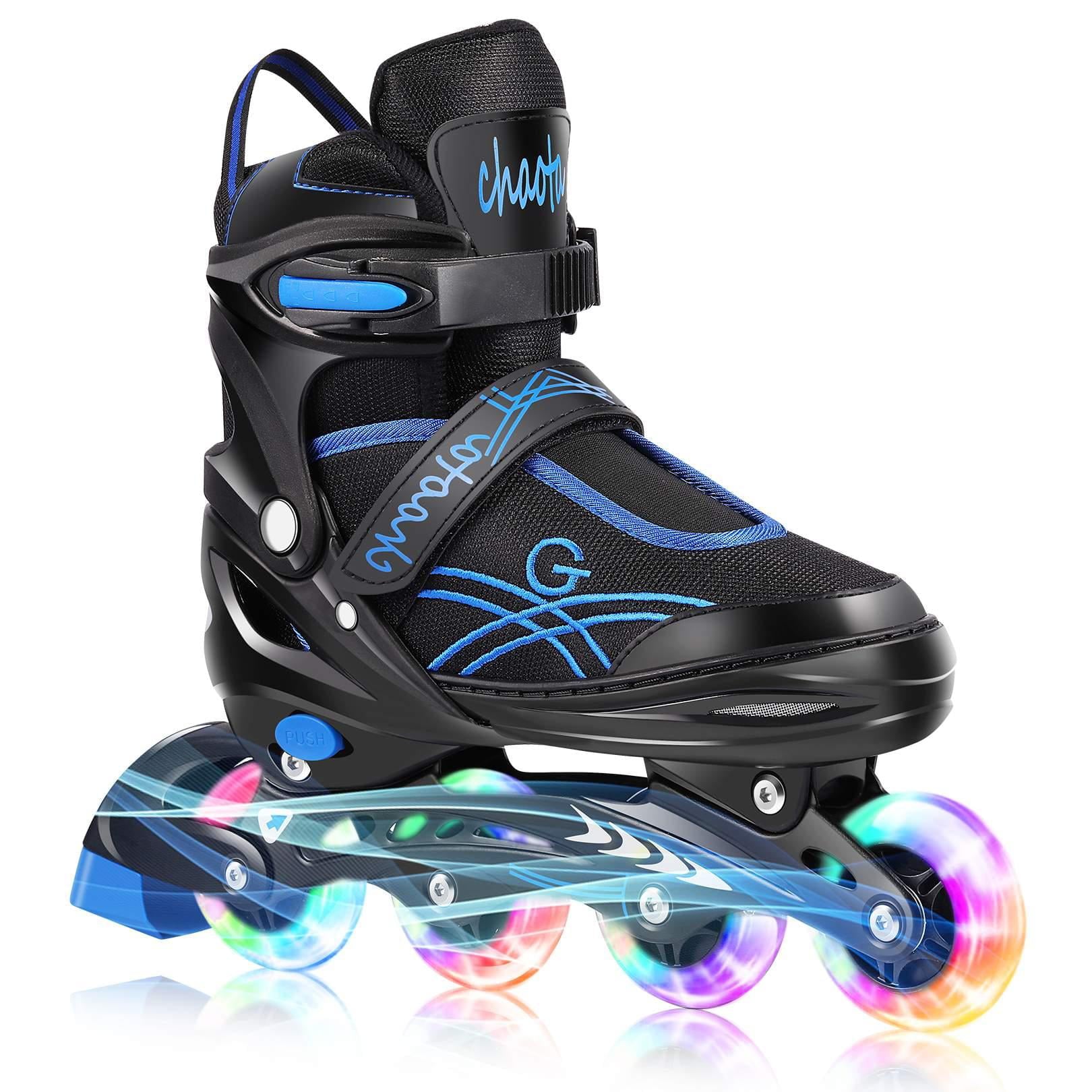 Kids Adjustable Inline Skates， Rollerblade for Boys Girls， Beginner Roller Skates