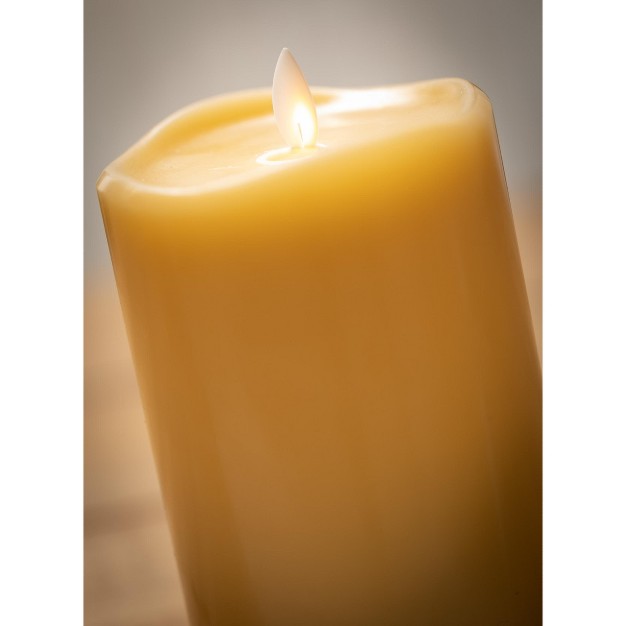 Wave Top Smooth Led Pillar Candle