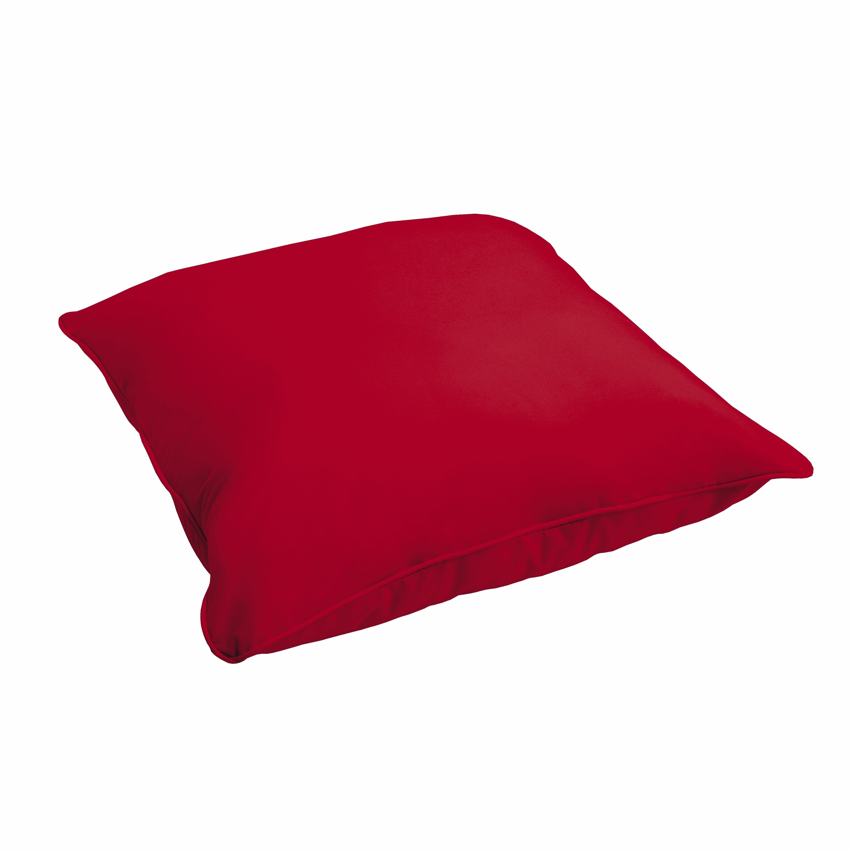 Westby Crimson Indoor/ Outdoor 26 Inch Corded Floor Pillow