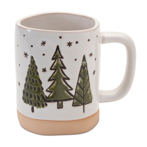 Ceramic Pine Tree Christmas Mug