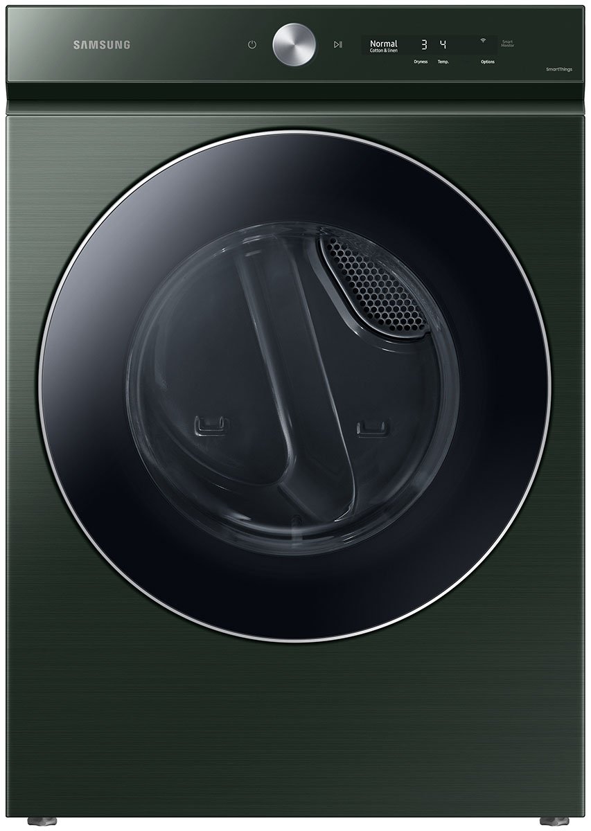  Bespoke 7.6 Cu. Ft. Forest Green Ultra Capacity Gas Dryer With AI Optimal Dry And Super Speed Dry