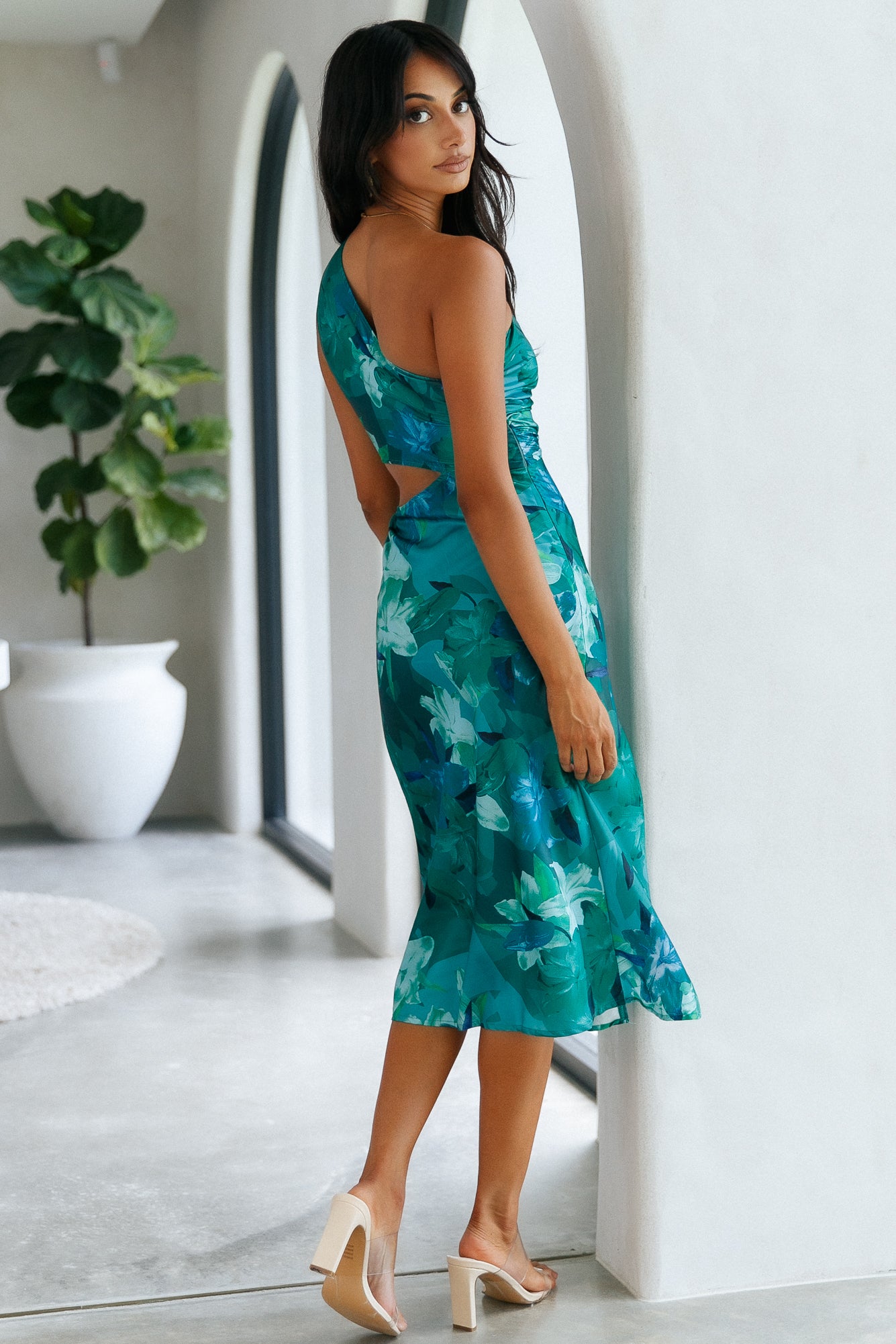 Headed Up Midi Dress Green