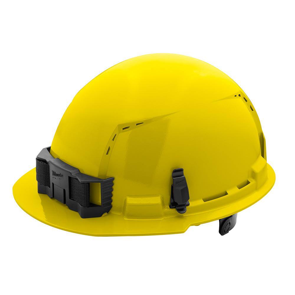 MW BOLT Yellow Type 1 Class C Front Brim Vented Hard Hat with 6-Point Ratcheting Suspension (10-Pack) 48-73-1222X10