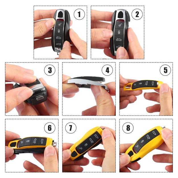 Unique Bargains Auto Remote Key Cover Set For Porsche Cayenne Macan