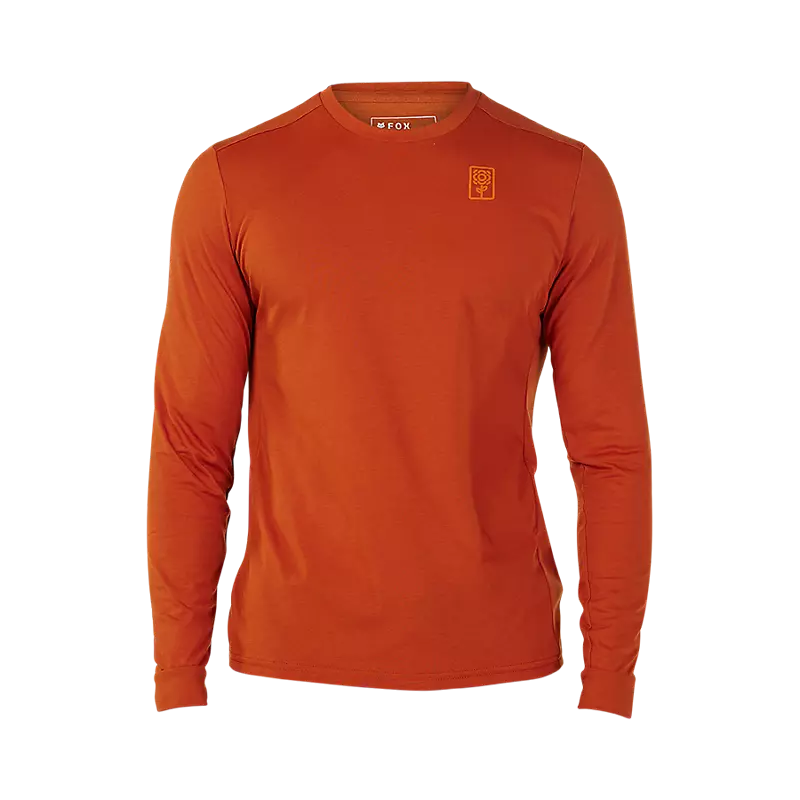 Fox Racing Ranger Dri Release Long Sleeve MTB Jersey - Burnt Orange - 2023