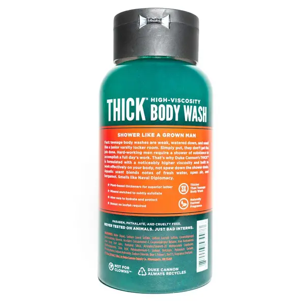 Duke Cannon 17.5 oz Naval Diplomacy Thick High Viscosity Body Wash