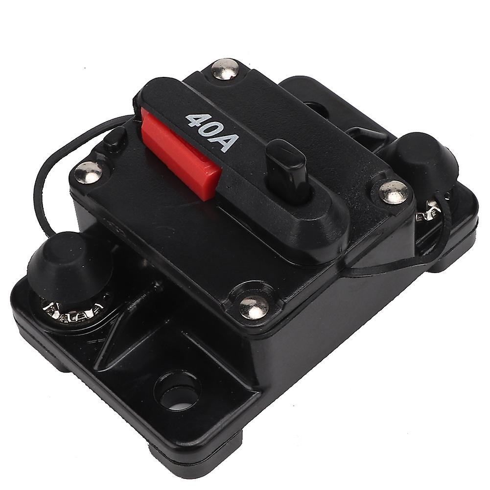 12v 30a/40a/60a Car Stereo Audio Resettable Inline Circuit Breaker Self Recovery Fuse (40a)