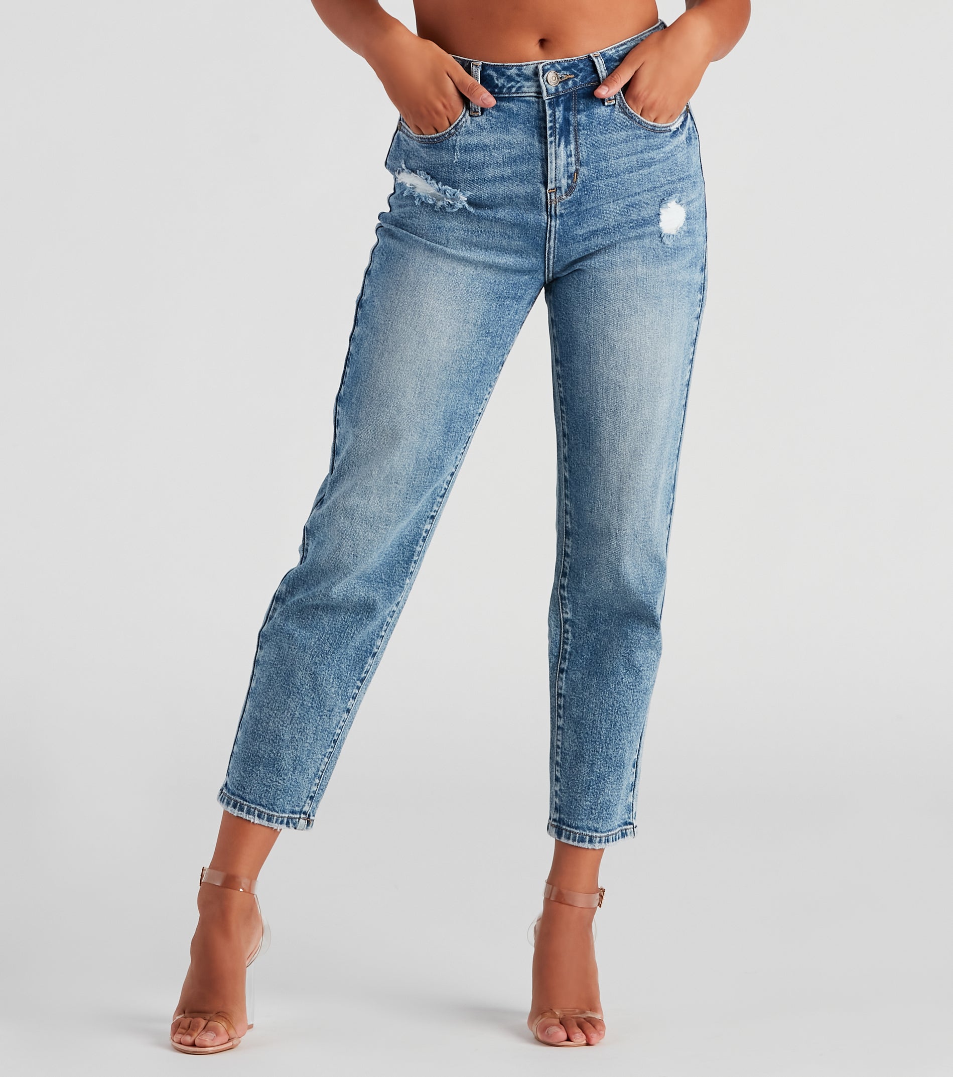 Ella High Rise Mom Jeans By Windsor Denim