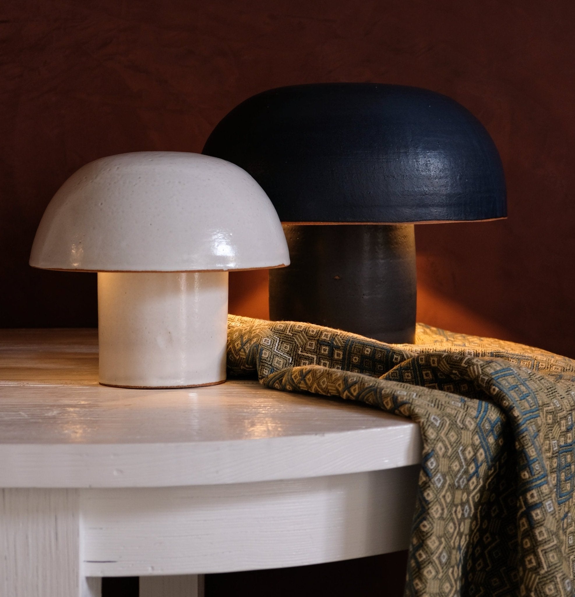 Nickey Kehoe Small Dome Lamp, Chalk