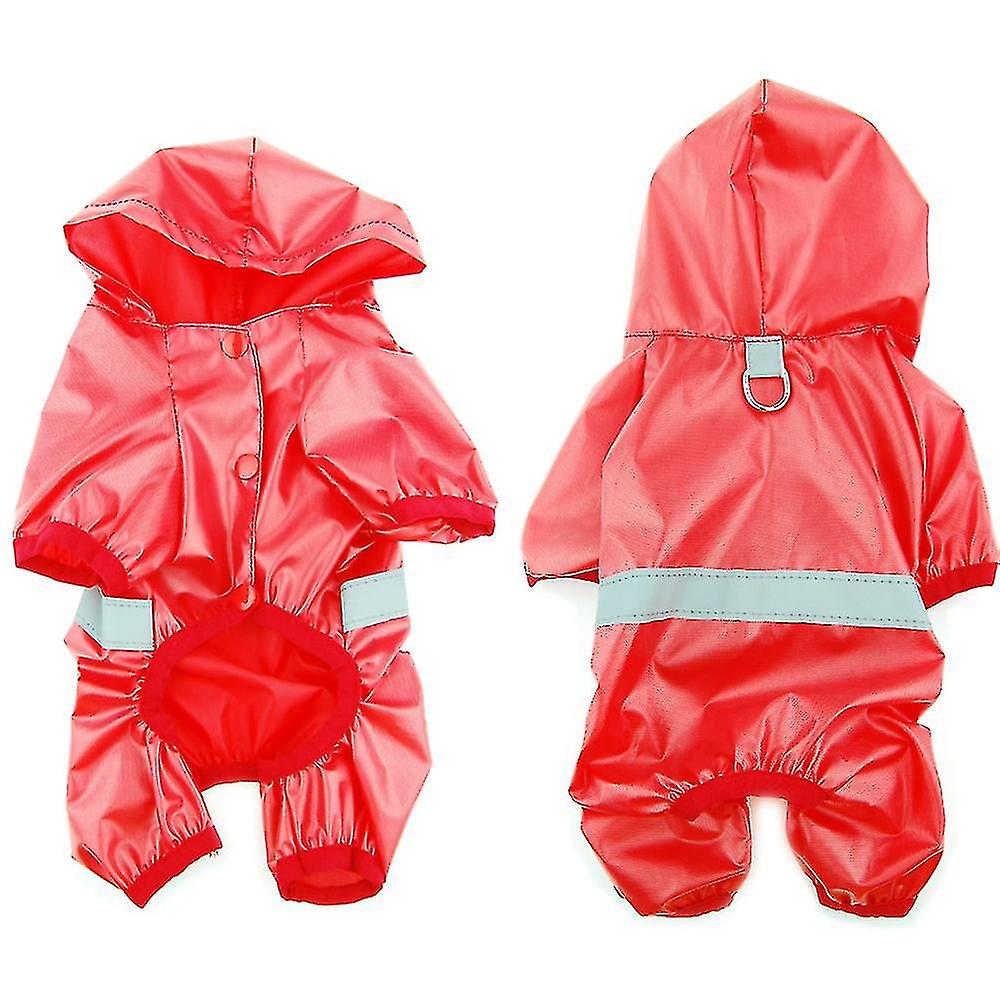 S Size Pet Dog Waterproof Raincoat Jumpsuit Reflective Raincoat Sunscreen Dog Outdoor Clothes Coat