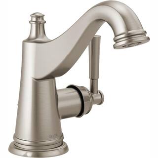 Delta Mylan Single Hole Single-Handle Bathroom Faucet in SpotShield Brushed Nickel 15777LF-SP