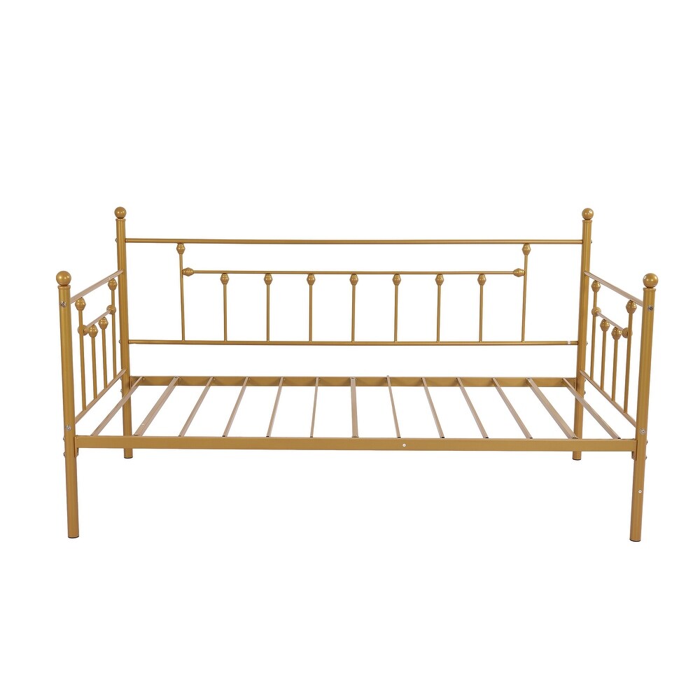 Goutwel Twin Daybed Frame Metal Sofa Platform Bed Frame