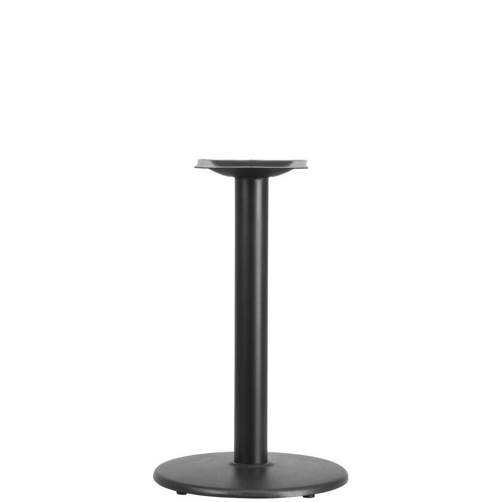 Carnegy Avenue Black Metal Pedestal Dining Table - Base Only - Seats 2 CGA-XU-3410-BL-HD