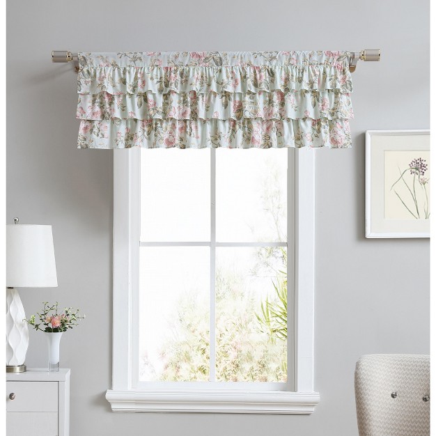 Laura Ashley Madelynn Valance 50x18 Pastel Blue