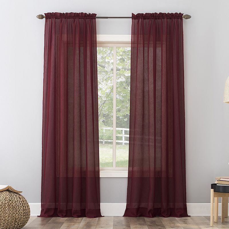 No. 918 Erica Crushed Sheer Voile Window Curtain