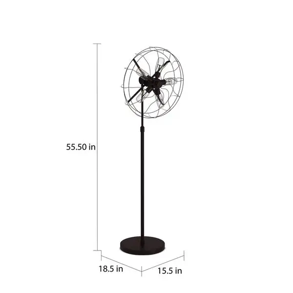 Carbon Loft Hargreaves Industrial Floor Lamp - N/A