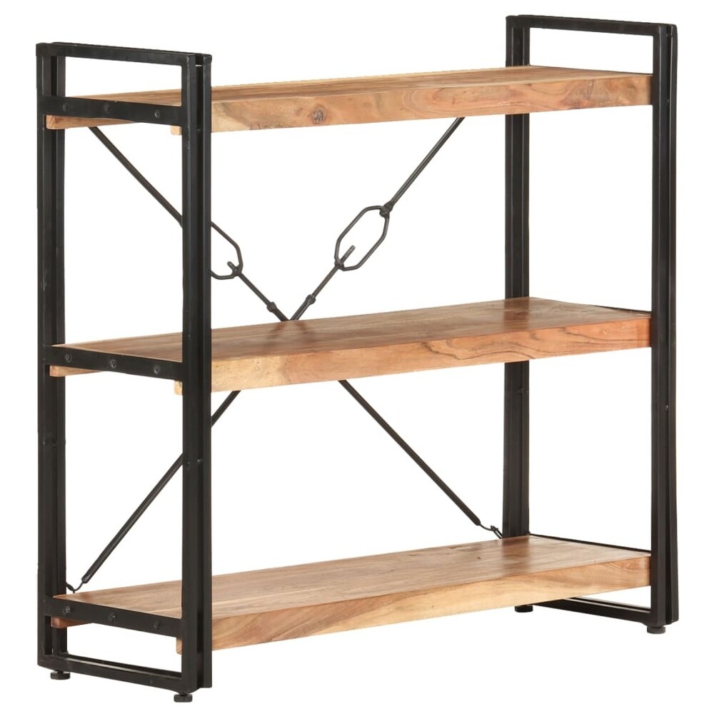 vidaXL 3 Tier Bookcase 35.4\