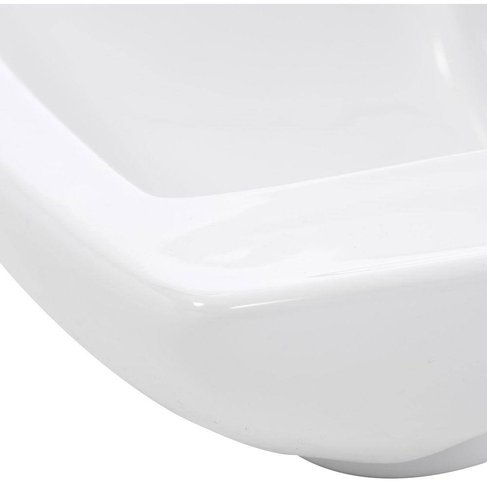 Whitehaus Collection Isabella Wall-Mounted Bathroom Sink in White WH1-103L