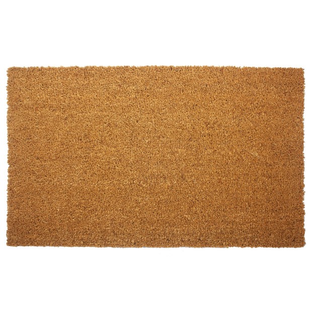 Indoor outdoor Coir Doormat Natural black Entryways