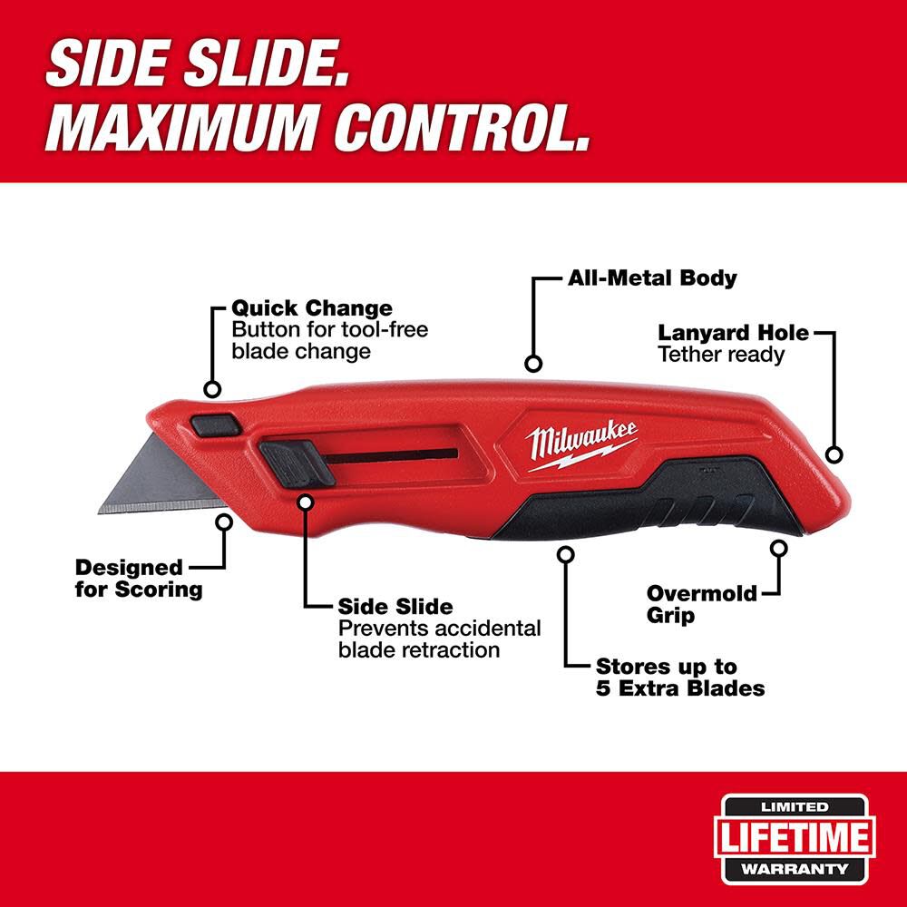 Milwaukee Side Slide Utility Knife 48-22-1510 from Milwaukee